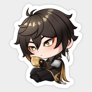 geo archon chibi zhongli Sticker